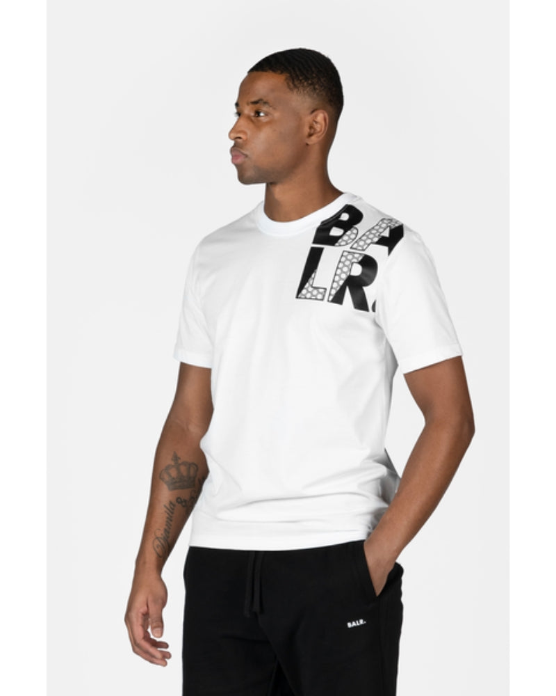 Hex Stripe Regular Fit T-Shirt Bright White