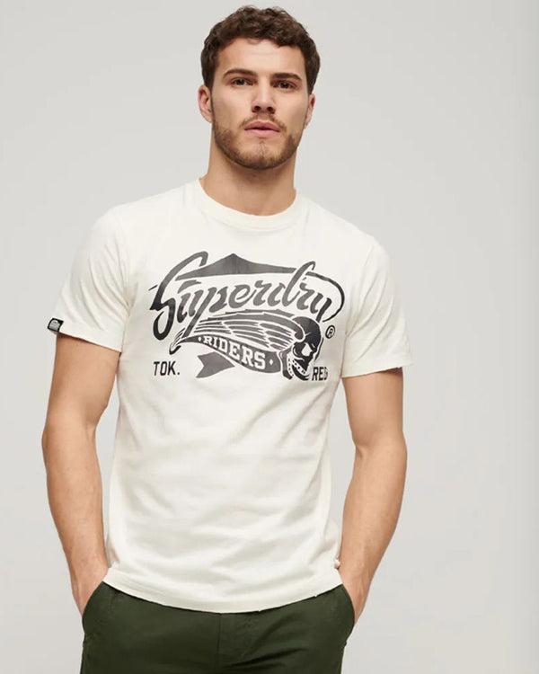 Camiseta Para Hombre Blackout Rock Graphic