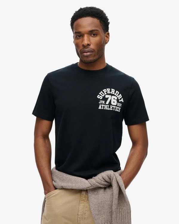 Camiseta Manga Corta Para Hombre Embroider Superstate Logo Tee