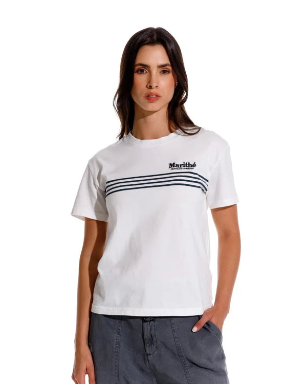 Camiseta Manga Corta Para Mujer Le-Marithé
