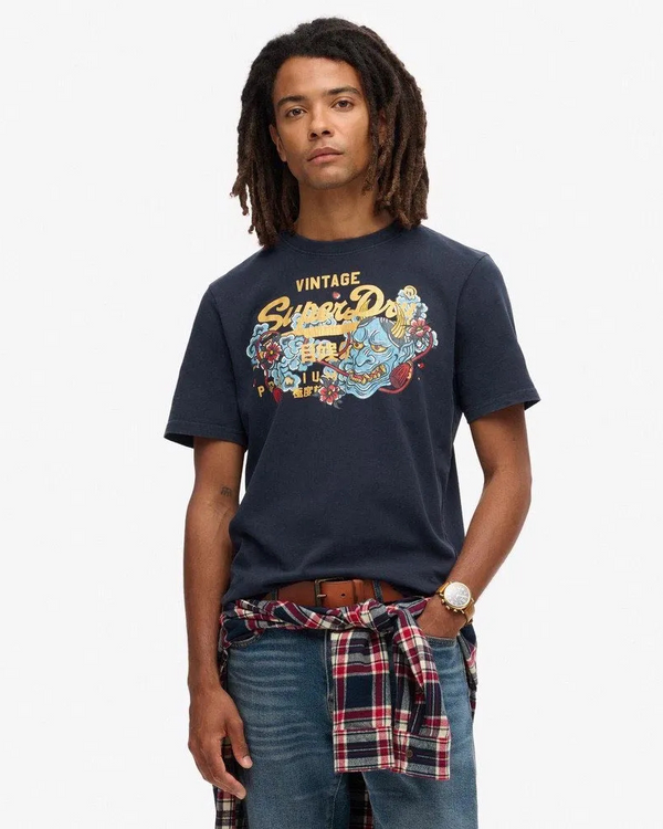 Camiseta Manga Corta Para Hombre Tokyo Vl Graphic T Shirt