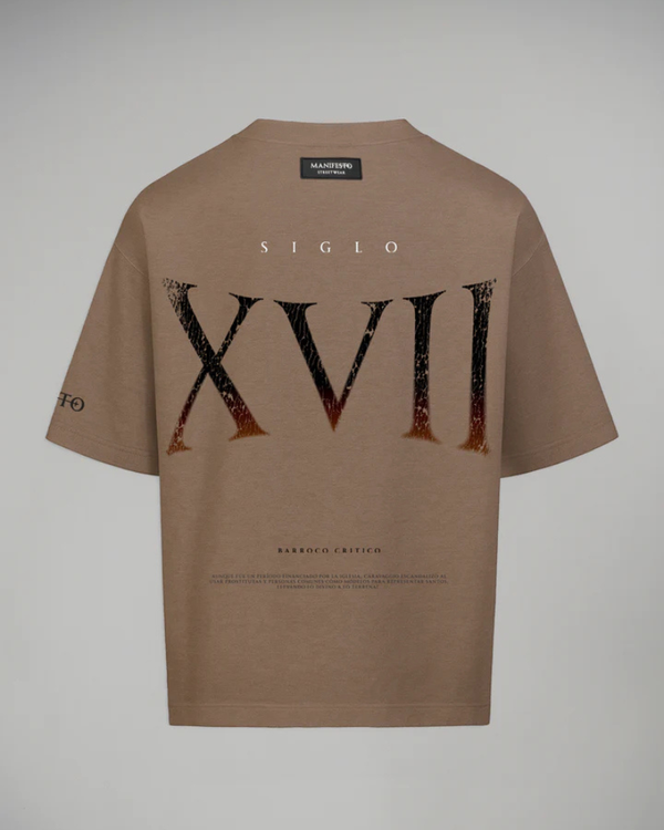 Camiseta Oversize Barroco Café