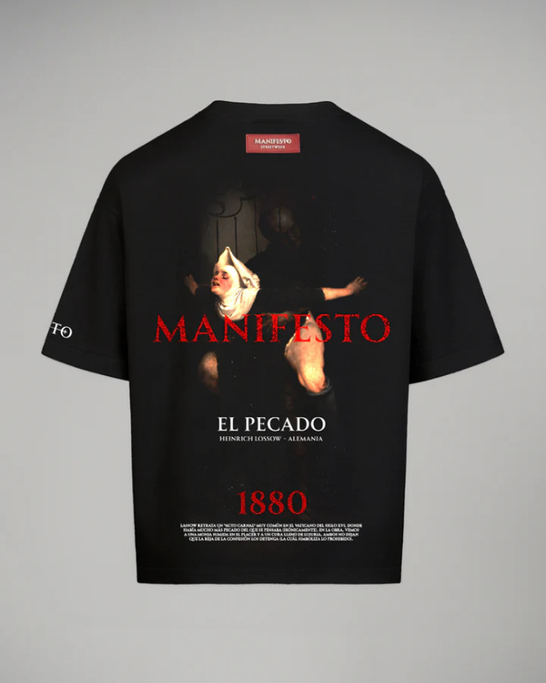 Camiseta Oversize El Pecado Negra