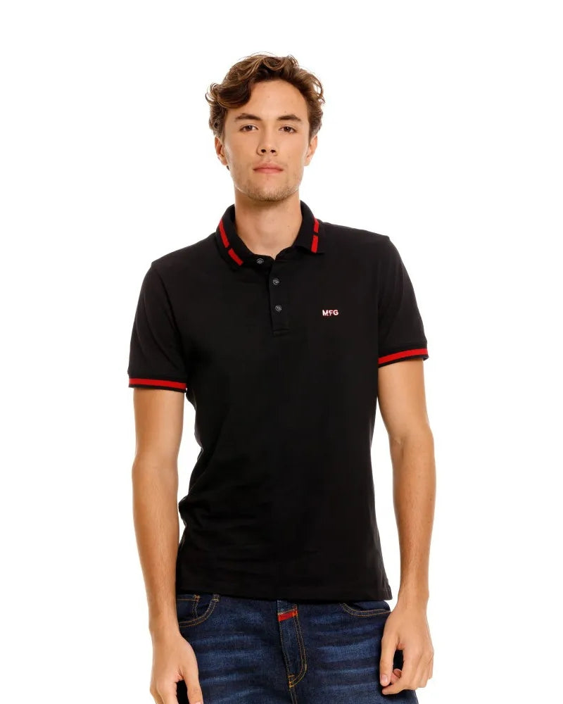 CAVALIER - POLO M/C BLACK