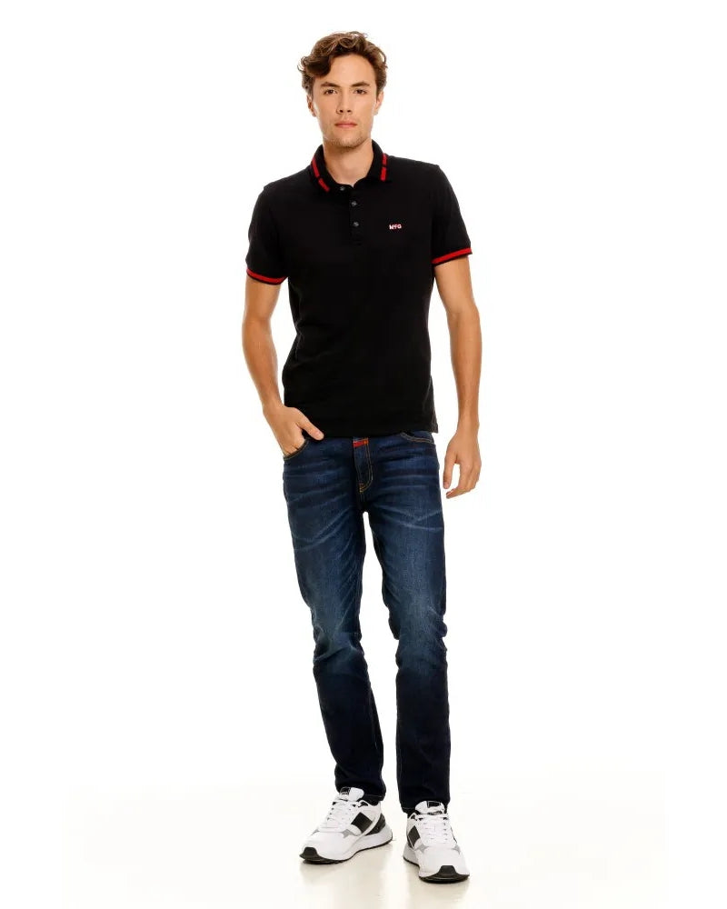 CAVALIER - POLO M/C BLACK