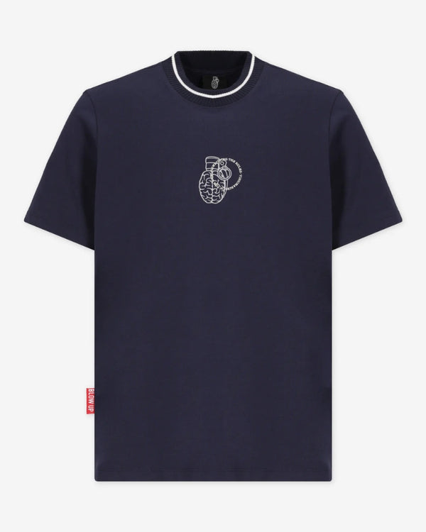 BIG GRANADE SLIM FIT BLUE T-SHIRT