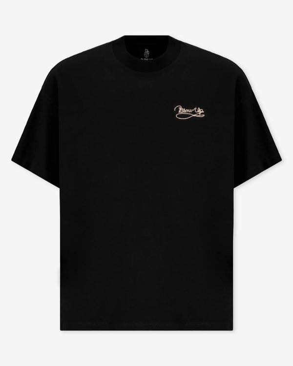 LASSO REGULAR FIT BLACK T-SHIRT