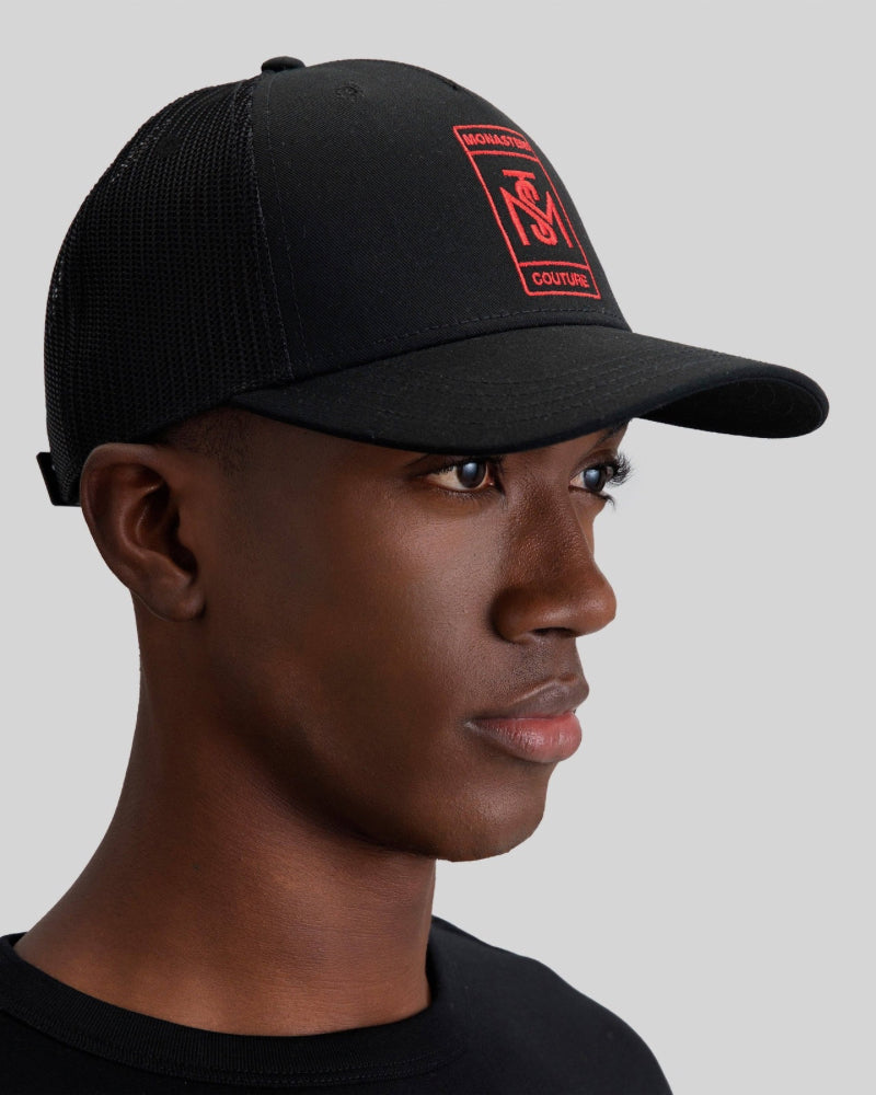 CAP VEL BLACK RED