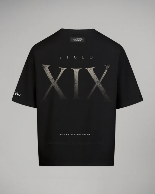 Camiseta Oversize Romanticismo Negra