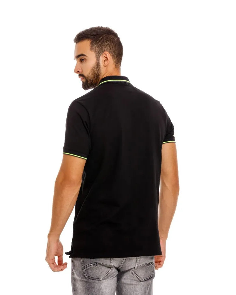 CAVALIER POLO MANGA CORTA BLACK