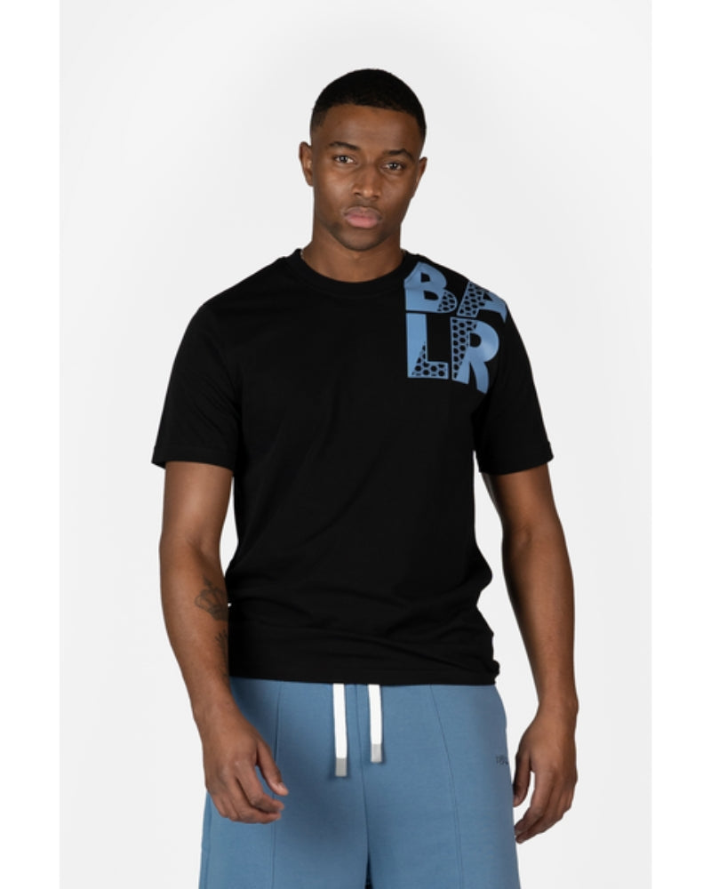 Hex Stripe Regular Fit T-Shirt Jet Black