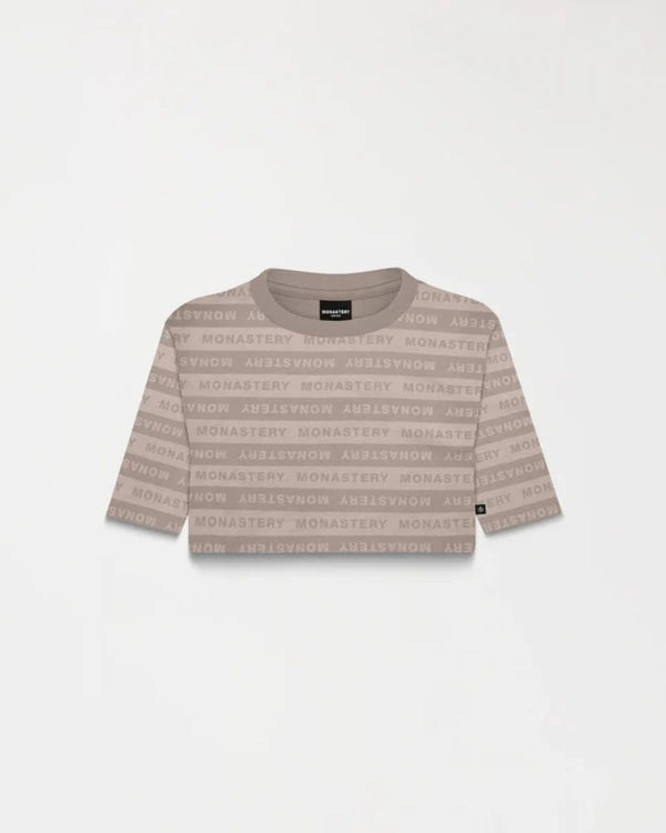 ASH CROP TOP TAUPE GRAY