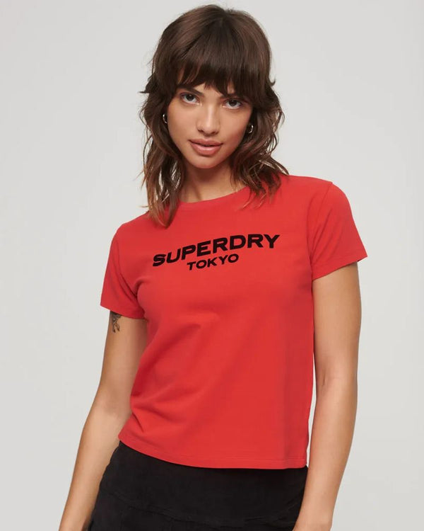 Camiseta Para Mujer Sport Luxe Graphic Fitted