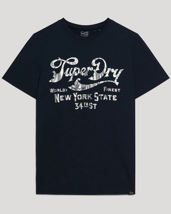 Camiseta Manga Corta Para Hombre Metallic Workwear Graphic Tee