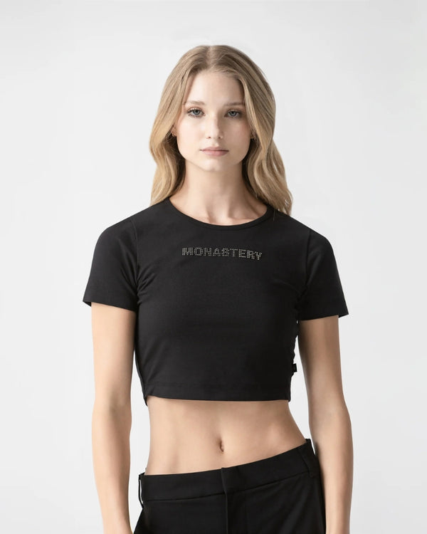 NICOLLE CROP TOP BLACK