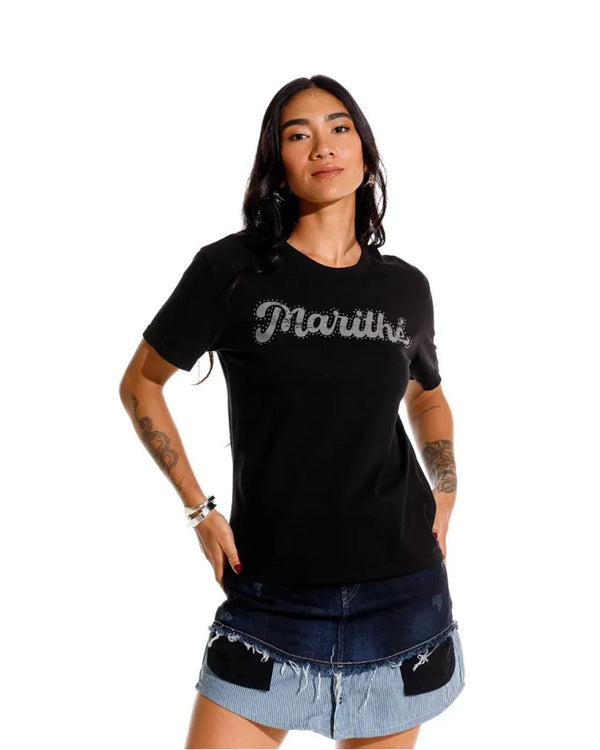 Camiseta Manga Corta Para Mujer Le Marithe Girbaud