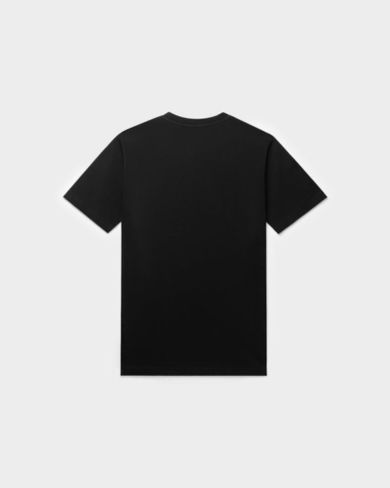 Brand Straight T-Shirt Jet Black