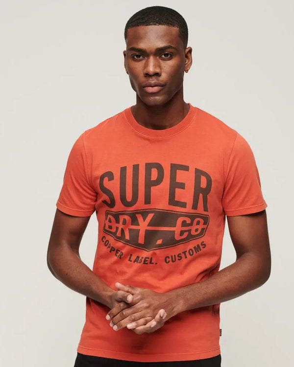 Camiseta Para Hombre Vintage Copper