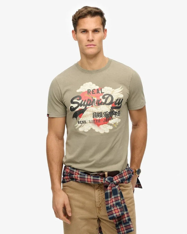 Camiseta Manga Corta Para Hombre Vl Tokyo Relaxed Tee