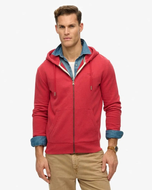 Buzo Abierto Para Hombre Essential Logo Zip Hb
