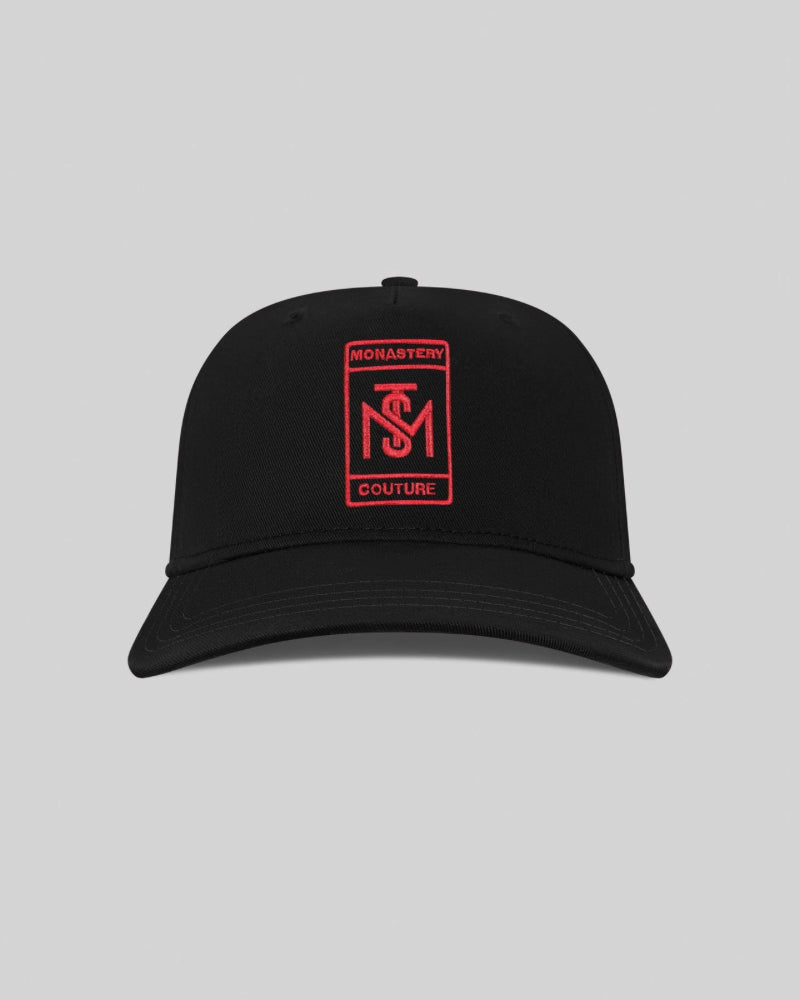 CAP VEL BLACK RED