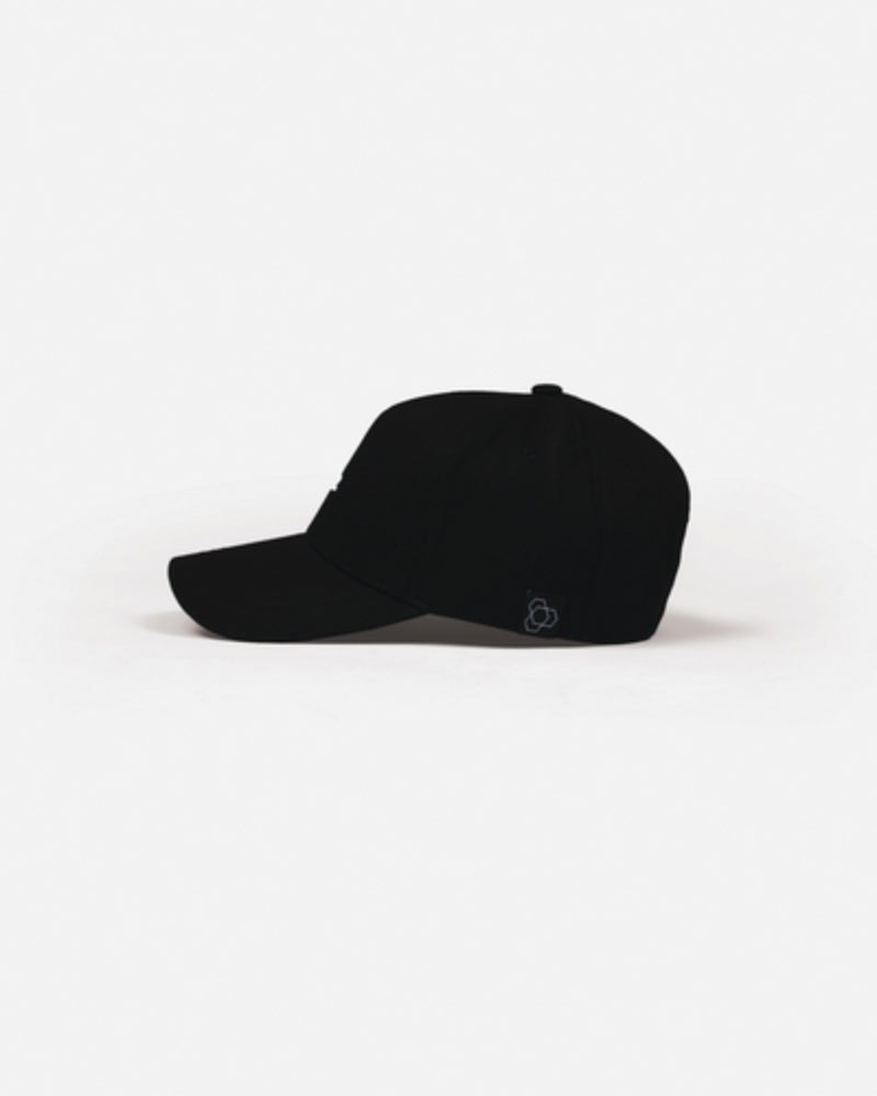 Brand Cotton Cap Jet Black