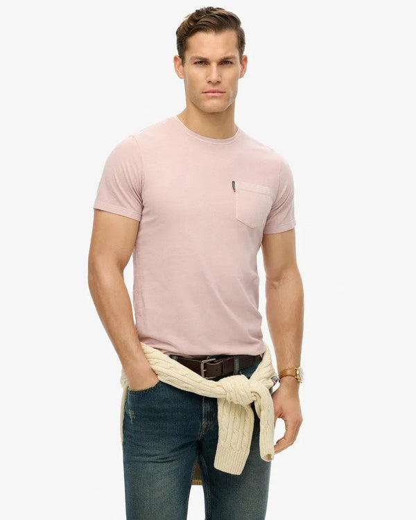 Camiseta Manga Corta Para Hombre Classic Essential Pocket Tee