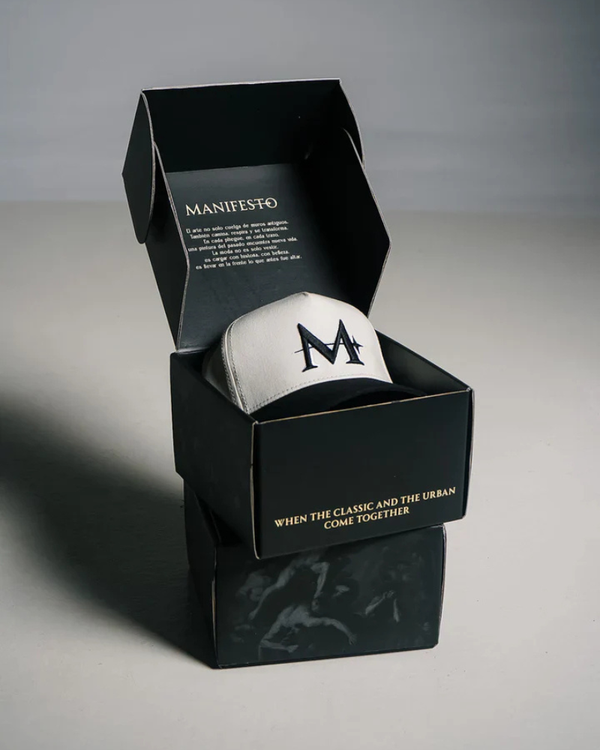 Gorra Manifesto Vainilla Y Negro