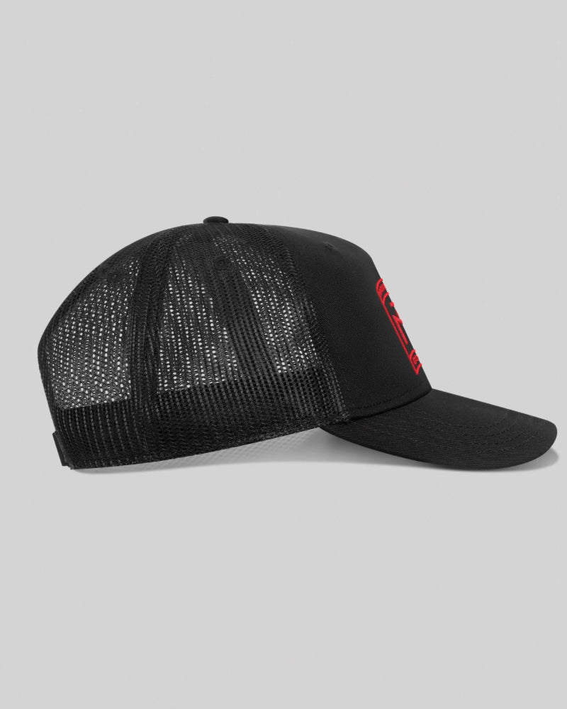 CAP VEL BLACK RED