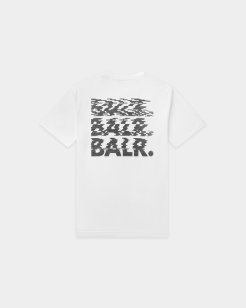 BALR. Glitch Regular Fit T-Shirt Bright White