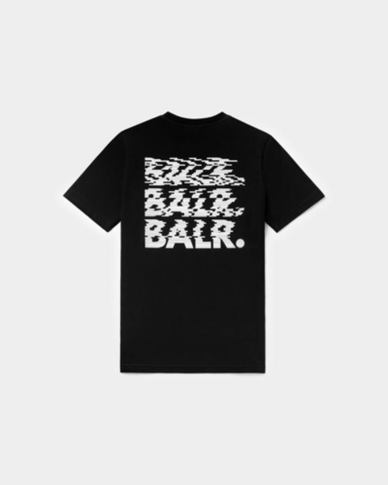 BALR. Glitch Regular Fit T-Shirt Jet Black