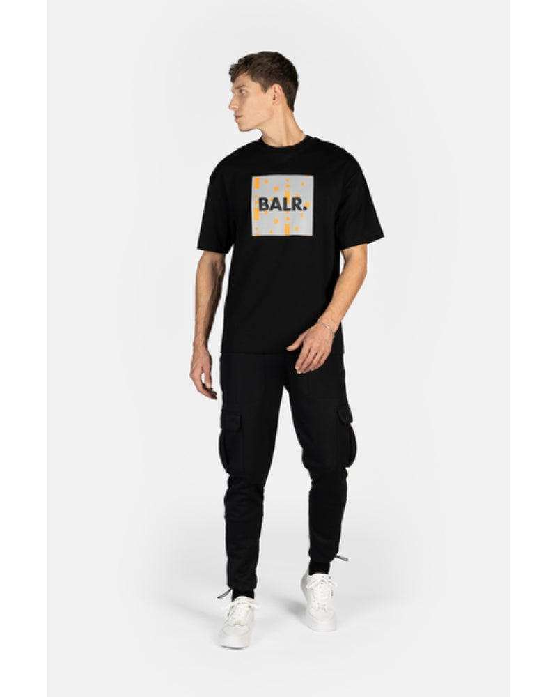 BALR. Repeat Box Fit T-Shirt Jet Black