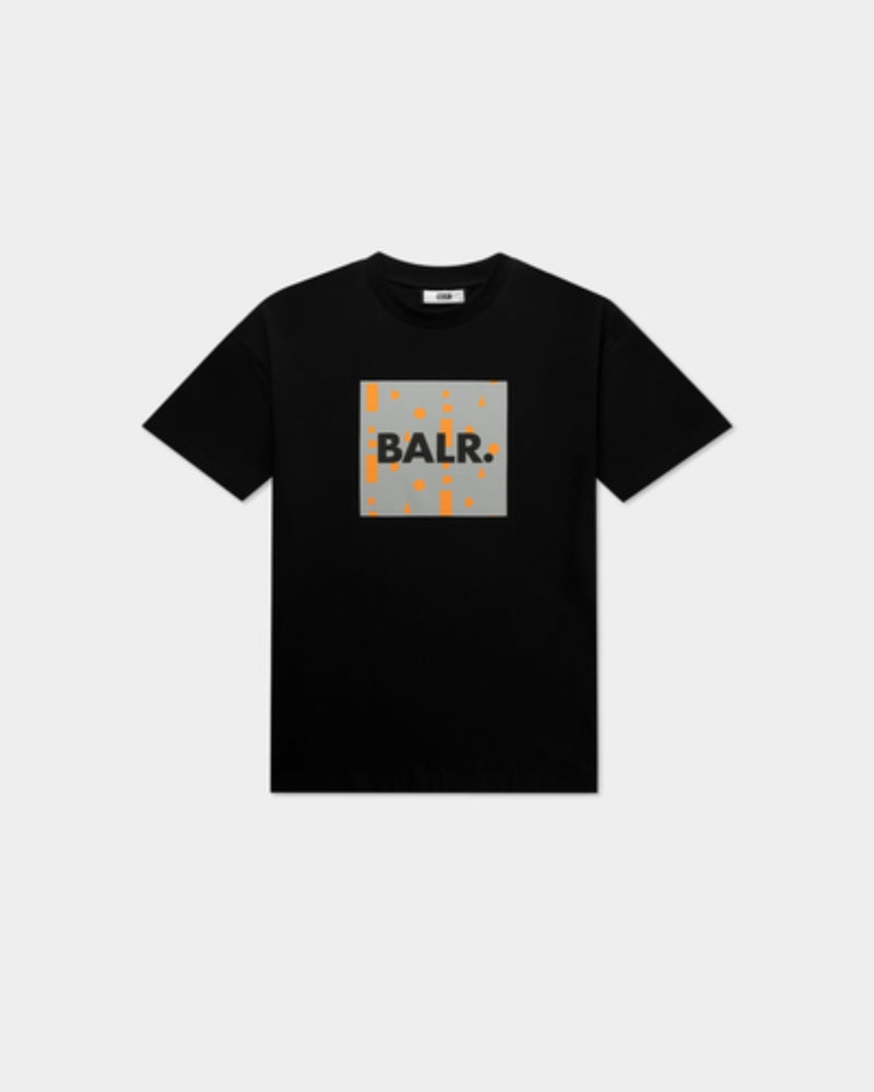 BALR. Repeat Box Fit T-Shirt Jet Black