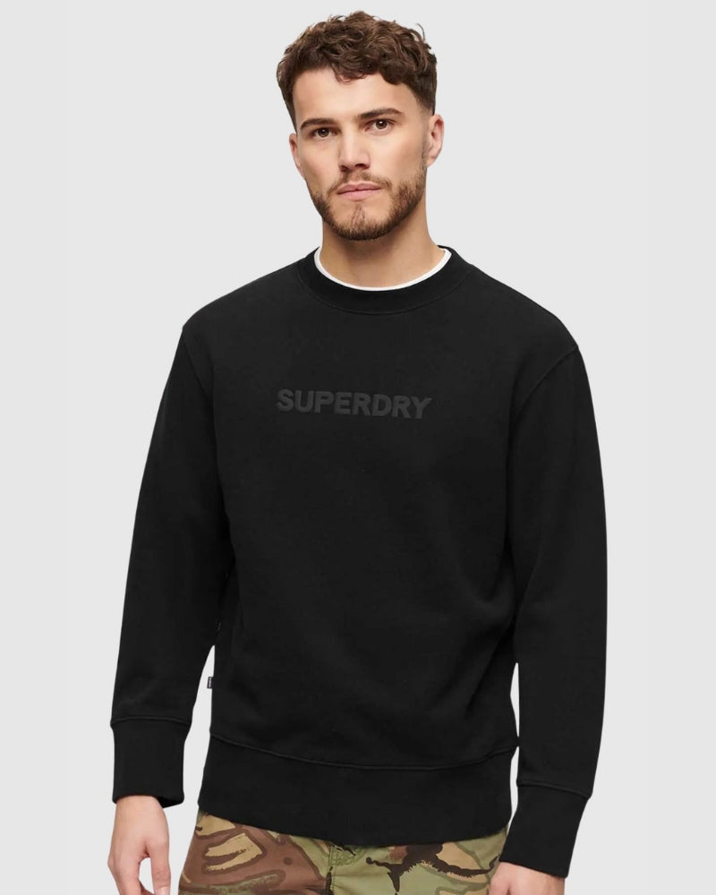 LUXURY SPORT LOOSE FIT CREW BUZO BLACK