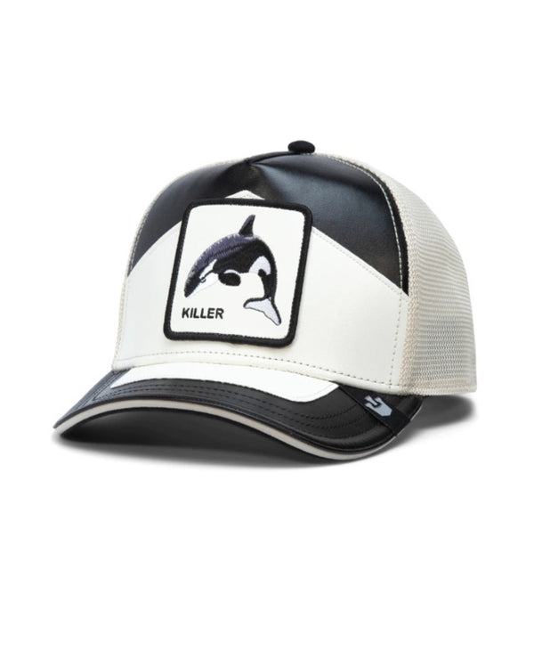 MOTO KILLER BALLENA CUERO BLACK WHITE