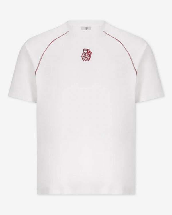 RED GRANADE SLIM FIT IVORY T-SHIRT